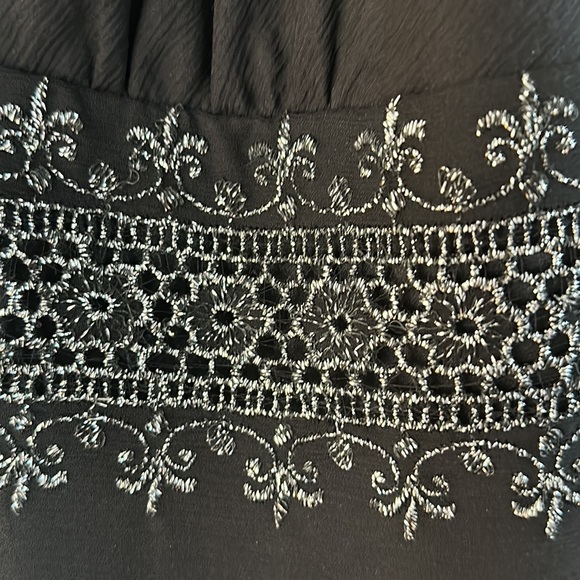 Julie Brown Empire Waist Dress with silver sparkle detail - Picture 6 of 9